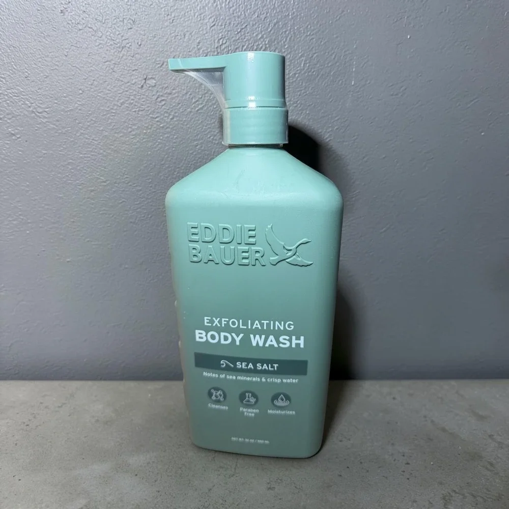 Body Wash by Eddie Bauer Exfoliating Gel Sea Salt Paraben-Free Moisturizes 32 oz